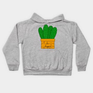 Cute Cactus Design #138: Happy Cacti Bunch Kids Hoodie